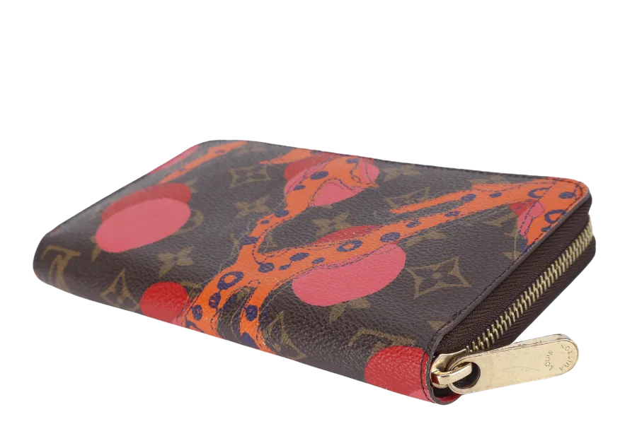 LOUIS VUITTON M60927 MONOGRAM CANVAS RAMAGES ZIPPY WALLET WITH DUST COVER AND B0X