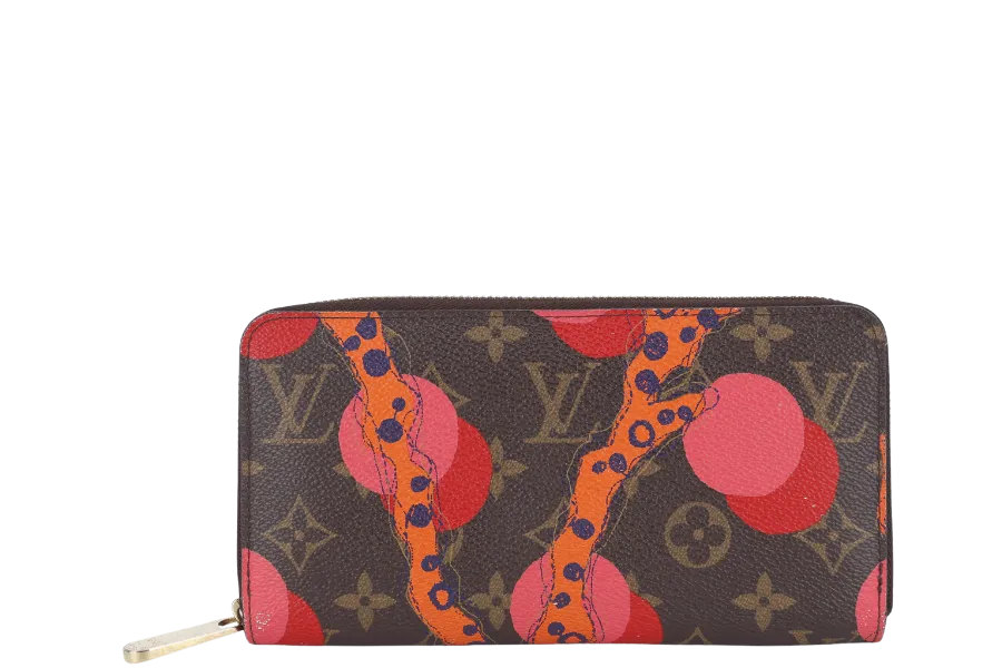 LOUIS VUITTON M60927 MONOGRAM CANVAS RAMAGES ZIPPY WALLET WITH DUST COVER AND B0X