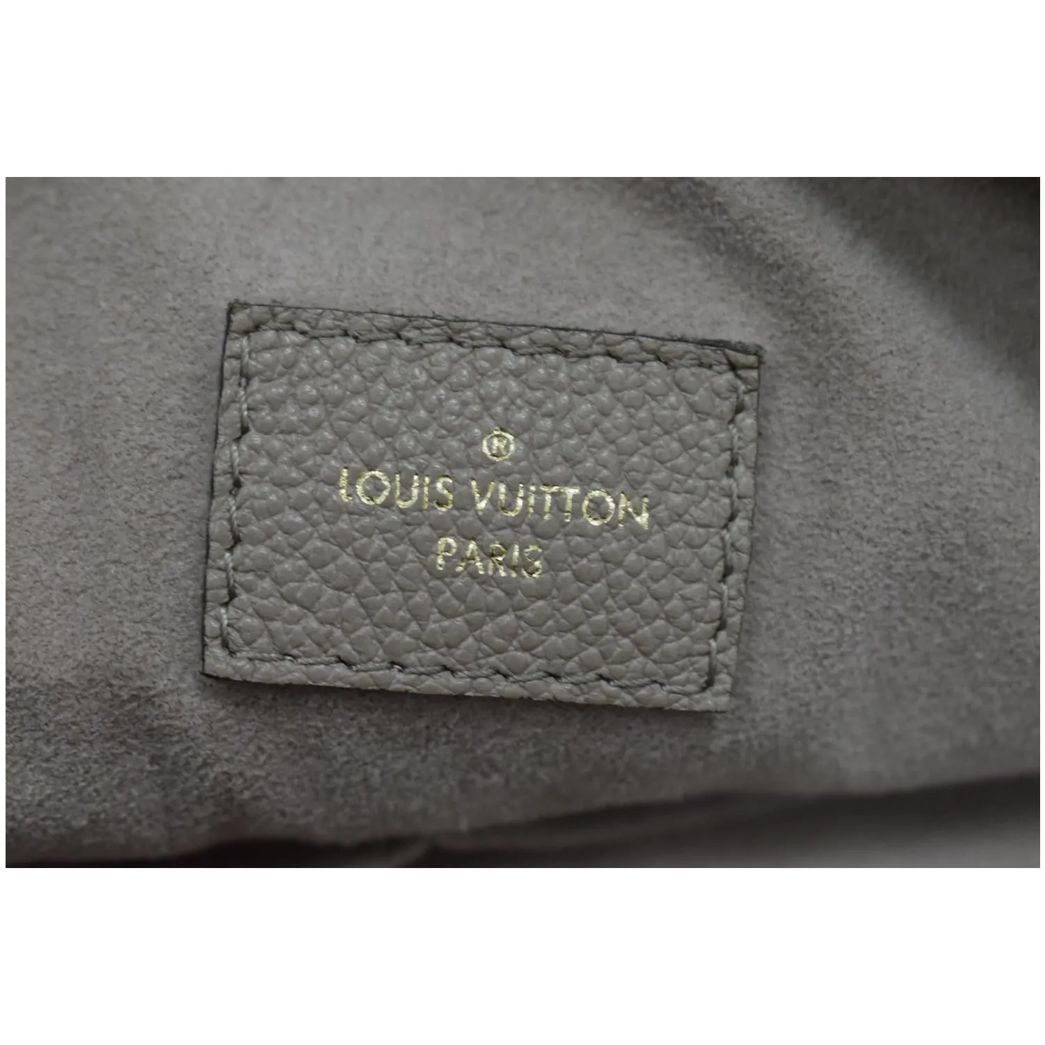 LOUIS VUITTON Maida Monogram Empreinte Leather Hobo Shoulder Bag Tourterelle