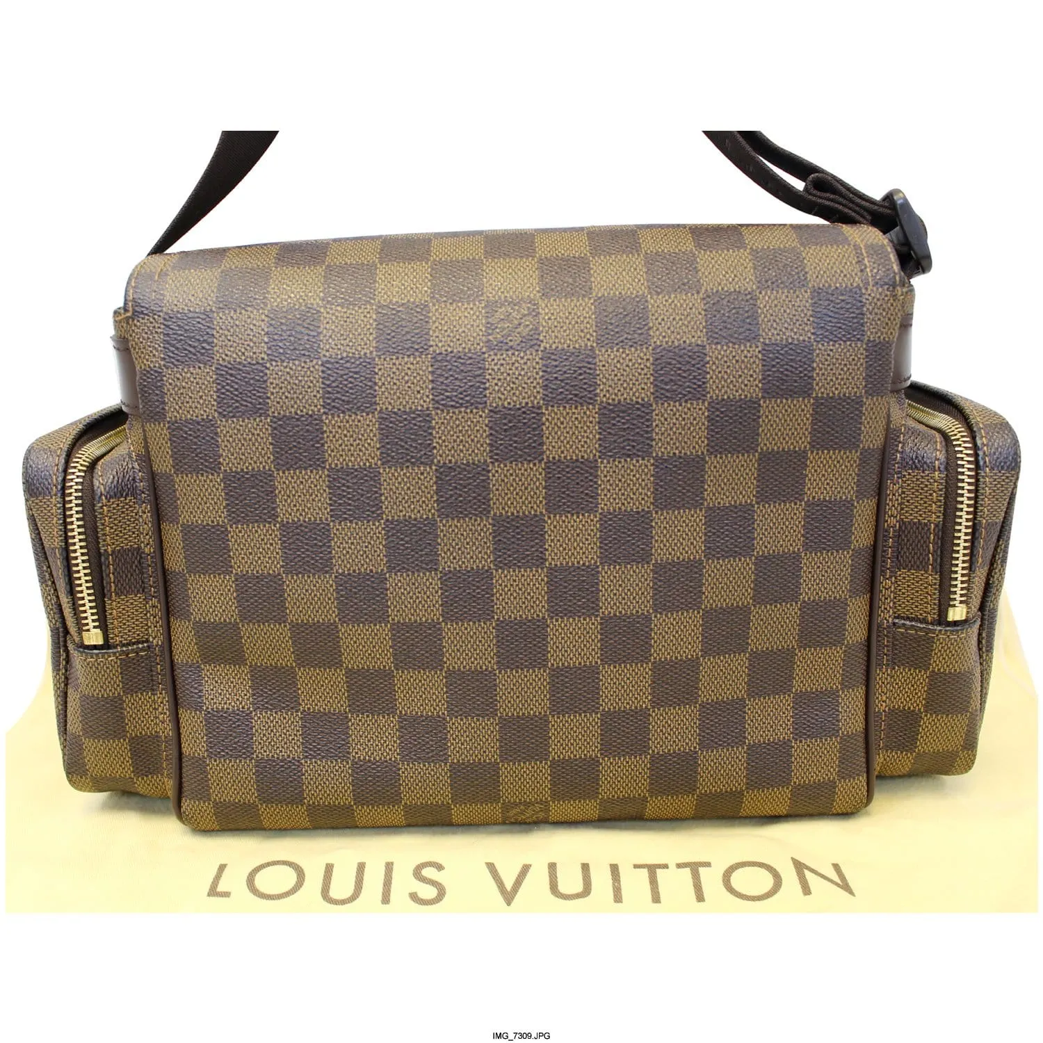 LOUIS VUITTON Melville Reporter Damier Ebene Shoulder Crossbody Bag