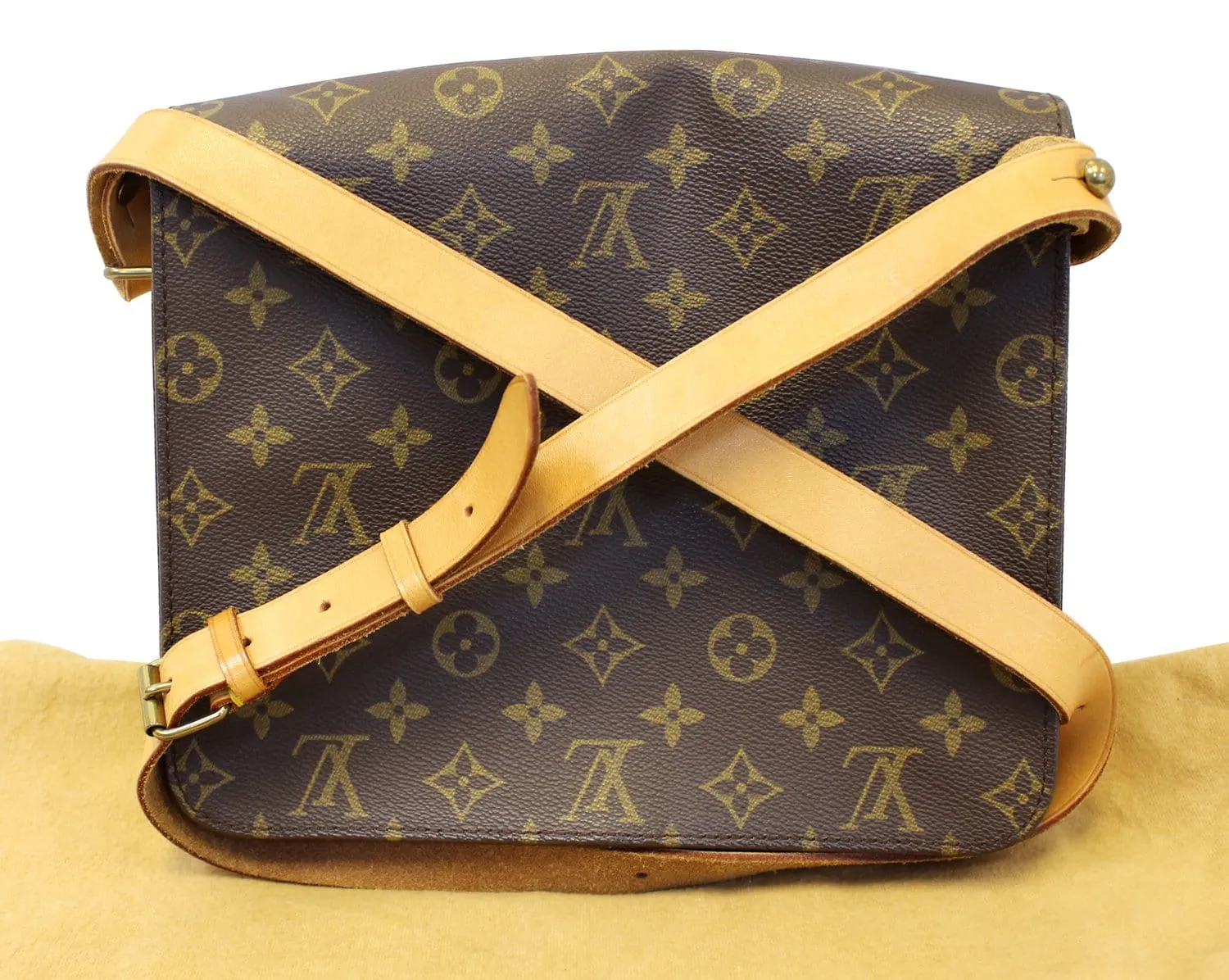 LOUIS VUITTON Monogram Canvas Cartouchiere GM Crossbody Bag