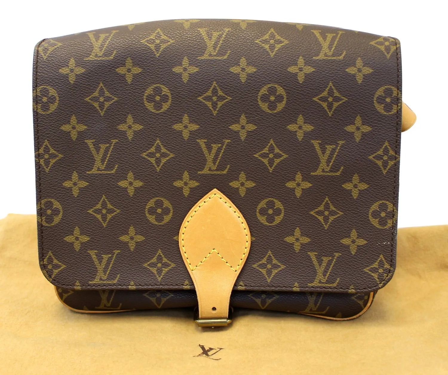 LOUIS VUITTON Monogram Canvas Cartouchiere GM Crossbody Bag