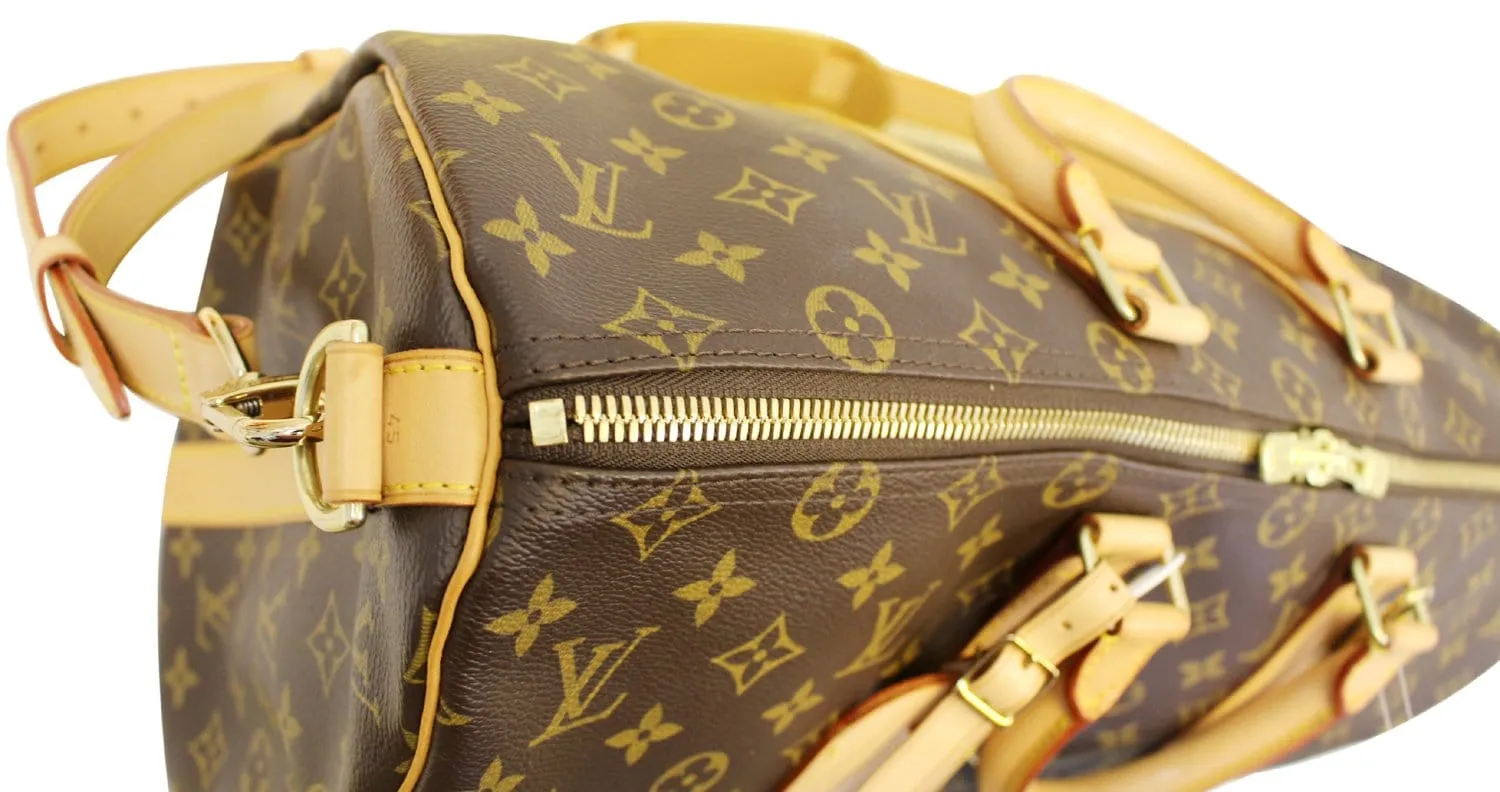LOUIS VUITTON Monogram Canvas Keepall 45 Bandouliere Travel Bag
