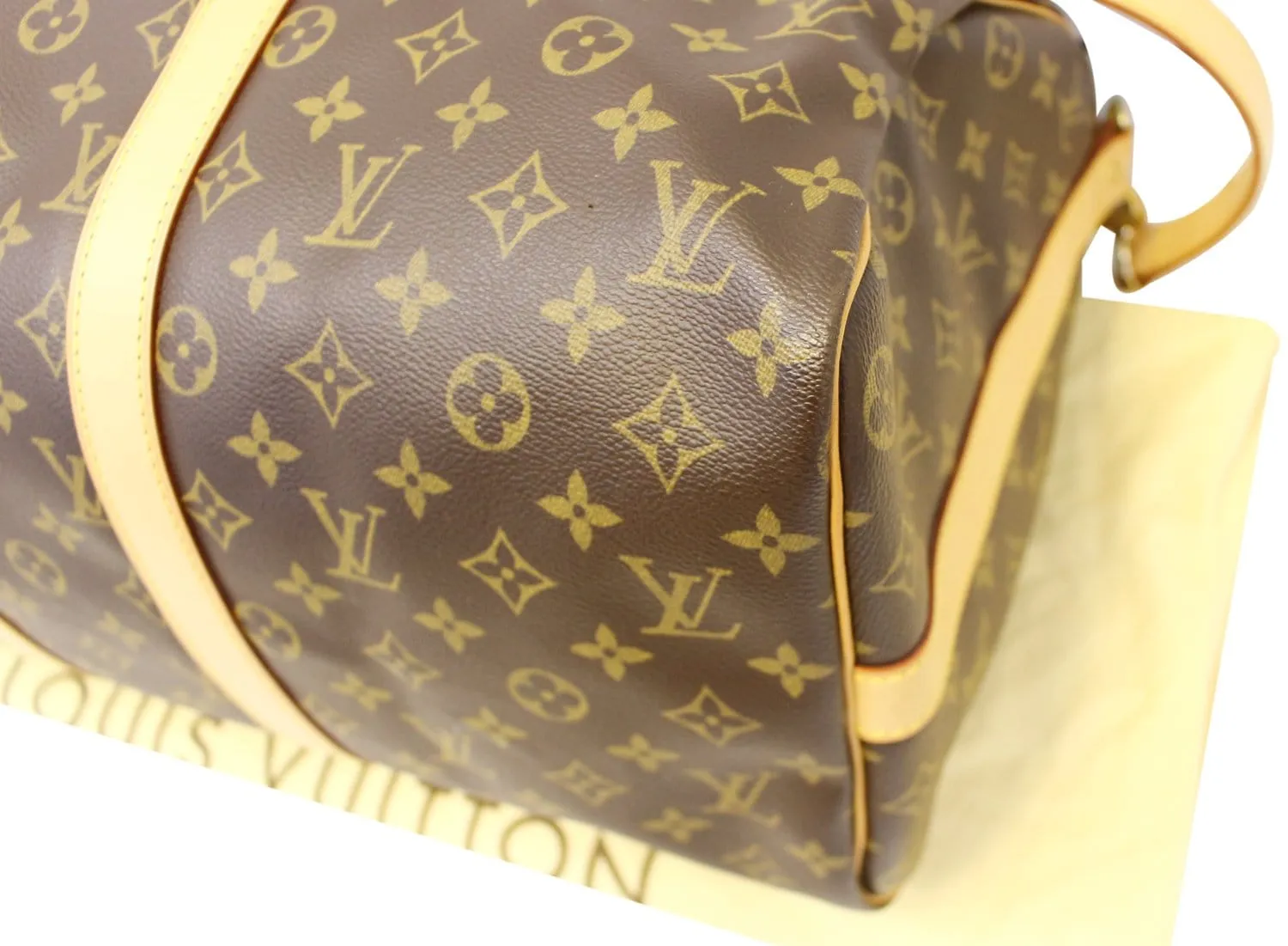 LOUIS VUITTON Monogram Canvas Keepall 45 Bandouliere Travel Bag