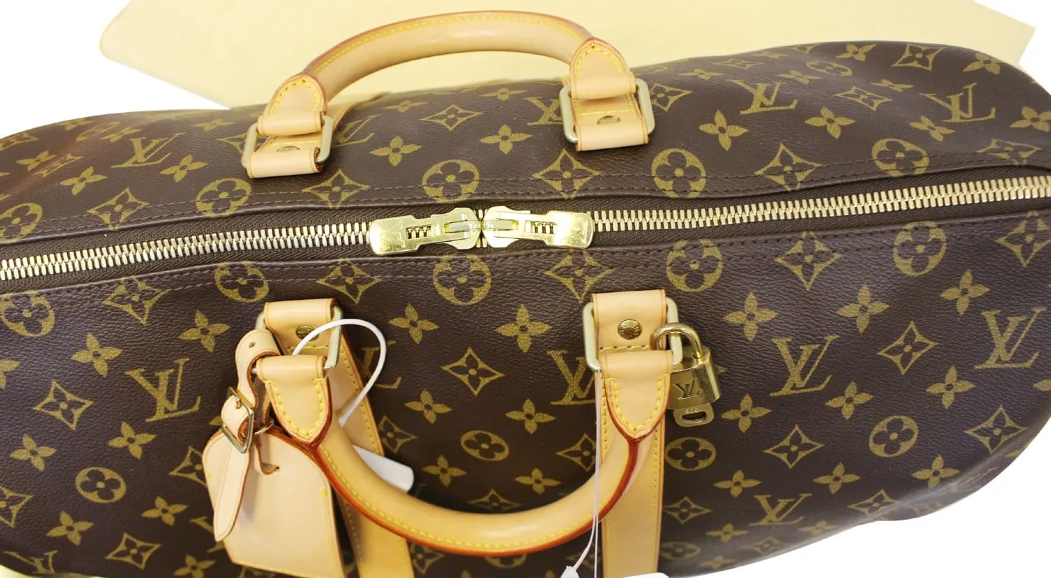 LOUIS VUITTON Monogram Canvas Keepall 45 Bandouliere Travel Bag