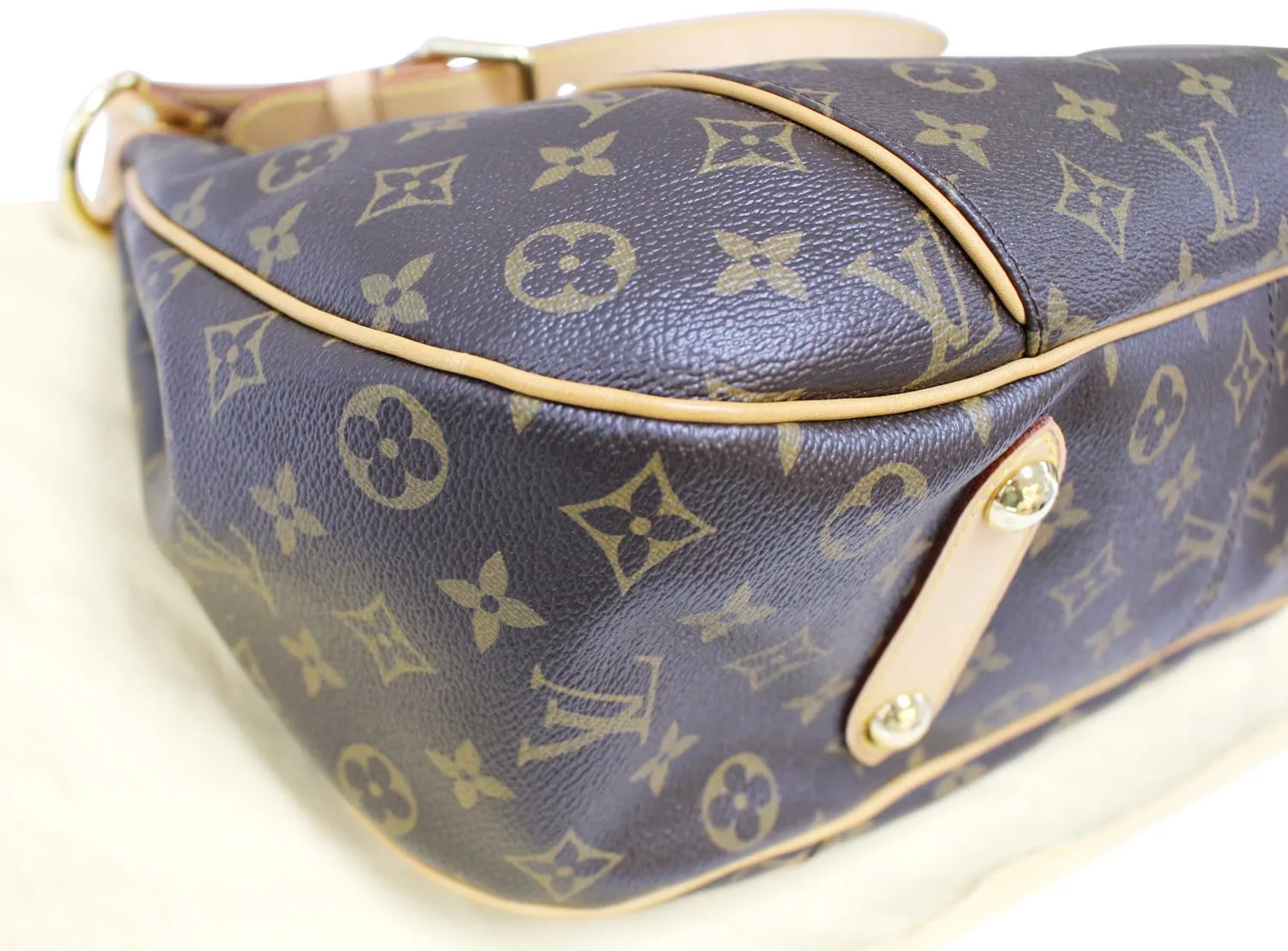LOUIS VUITTON Monogram Galliera PM Brown Shoulder Handbag