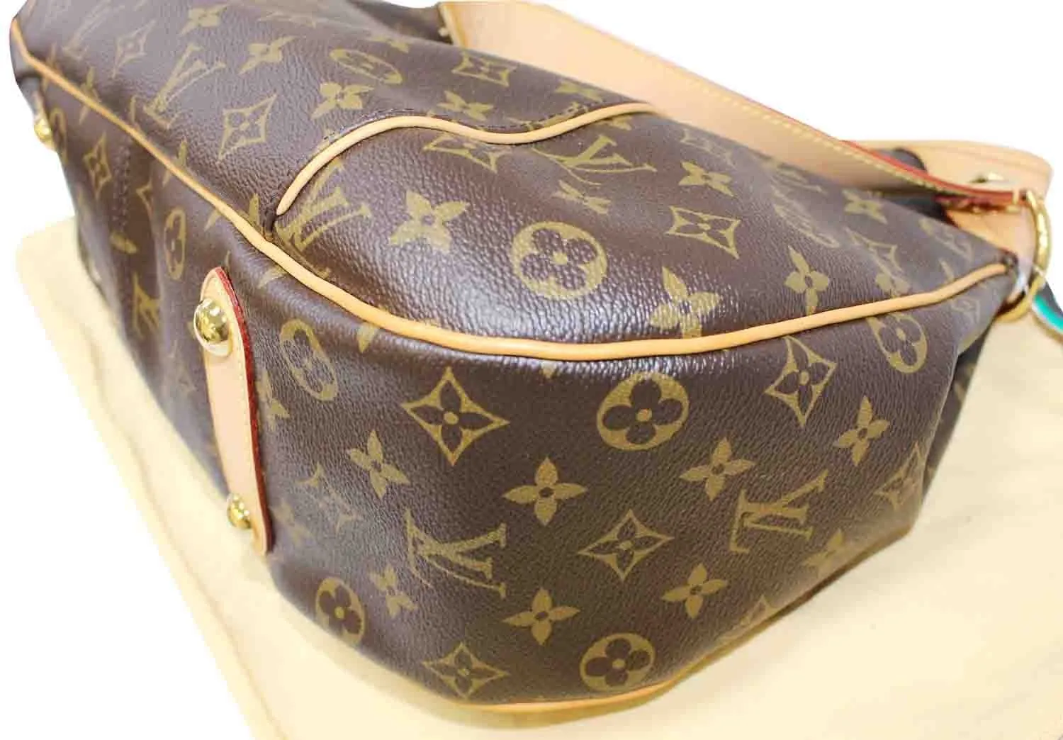 LOUIS VUITTON Monogram Galliera PM Brown Shoulder Handbag