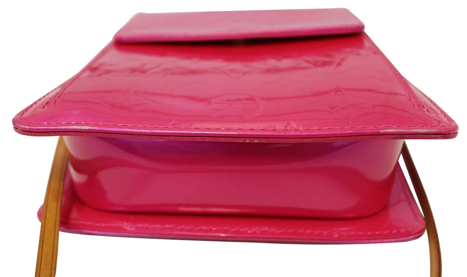 LOUIS VUITTON Monogram Vernis Mott Fuchsia Pink Shoulder Bag