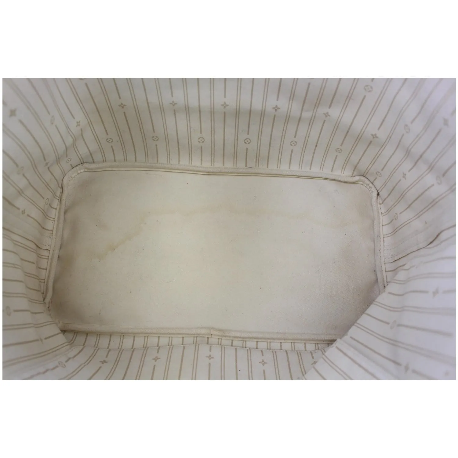 LOUIS VUITTON Neverfull GM Damier Azur Tote Shoulder Bag White