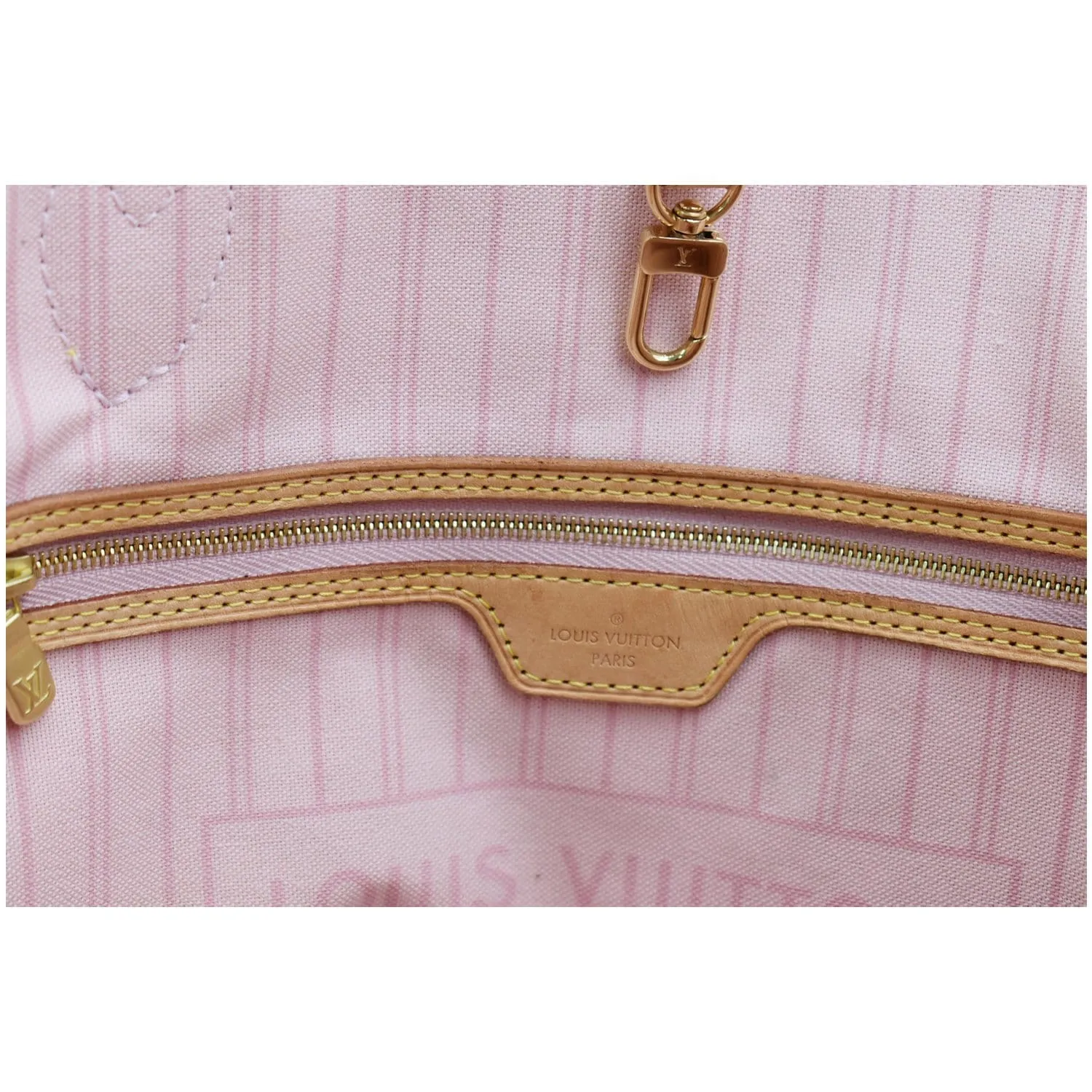 LOUIS VUITTON  Neverfull GM Damier Azur Tote Shoulder Bag White