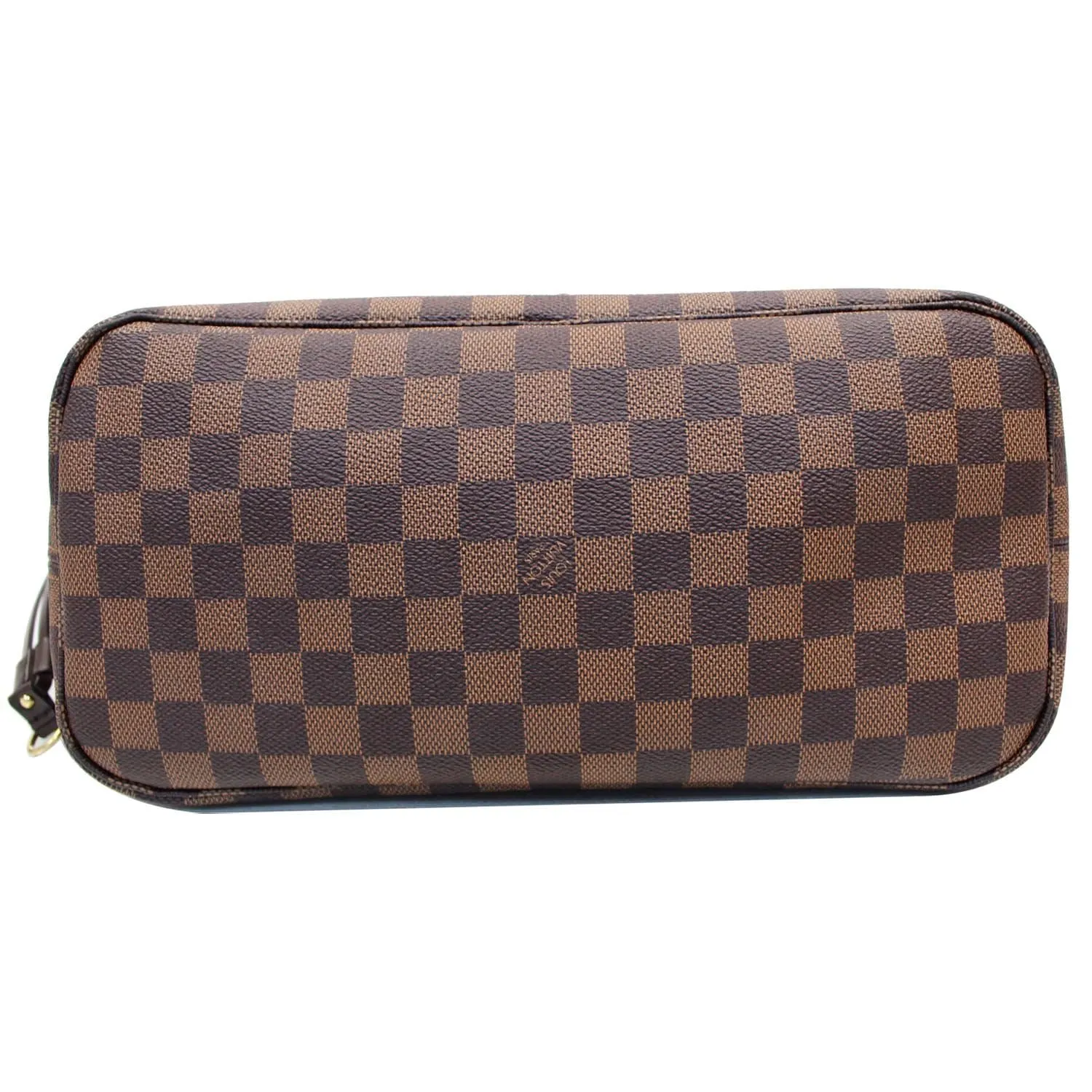 LOUIS VUITTON Neverfull MM Damier Ebene Tote Shoulder Bag Brown