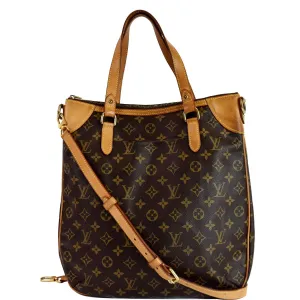 LOUIS VUITTON Odeon GM Monogram Canvas Shoulder Bag Brown