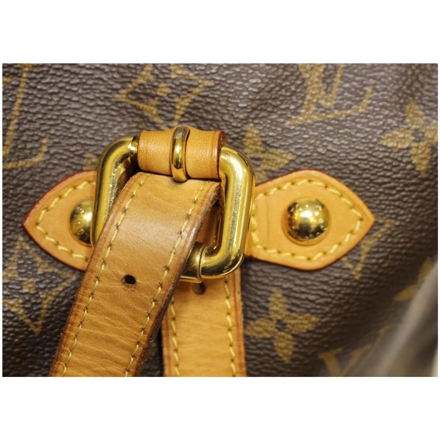 LOUIS VUITTON Palermo GM Monogram Canvas Tote Shoulder Bag Brown