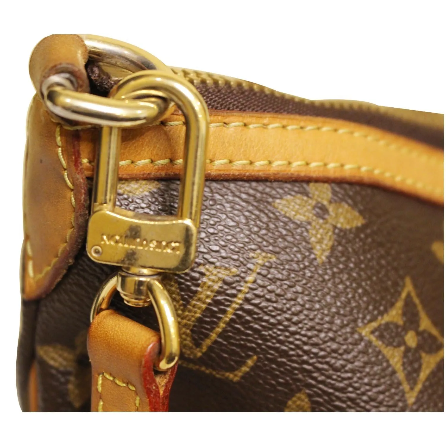 LOUIS VUITTON Palermo GM Monogram Canvas Tote Shoulder Bag Brown