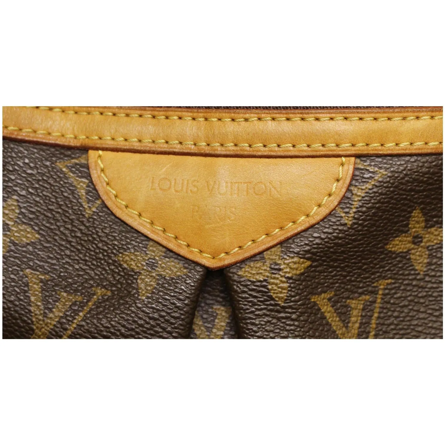 LOUIS VUITTON Palermo GM Monogram Canvas Tote Shoulder Bag Brown