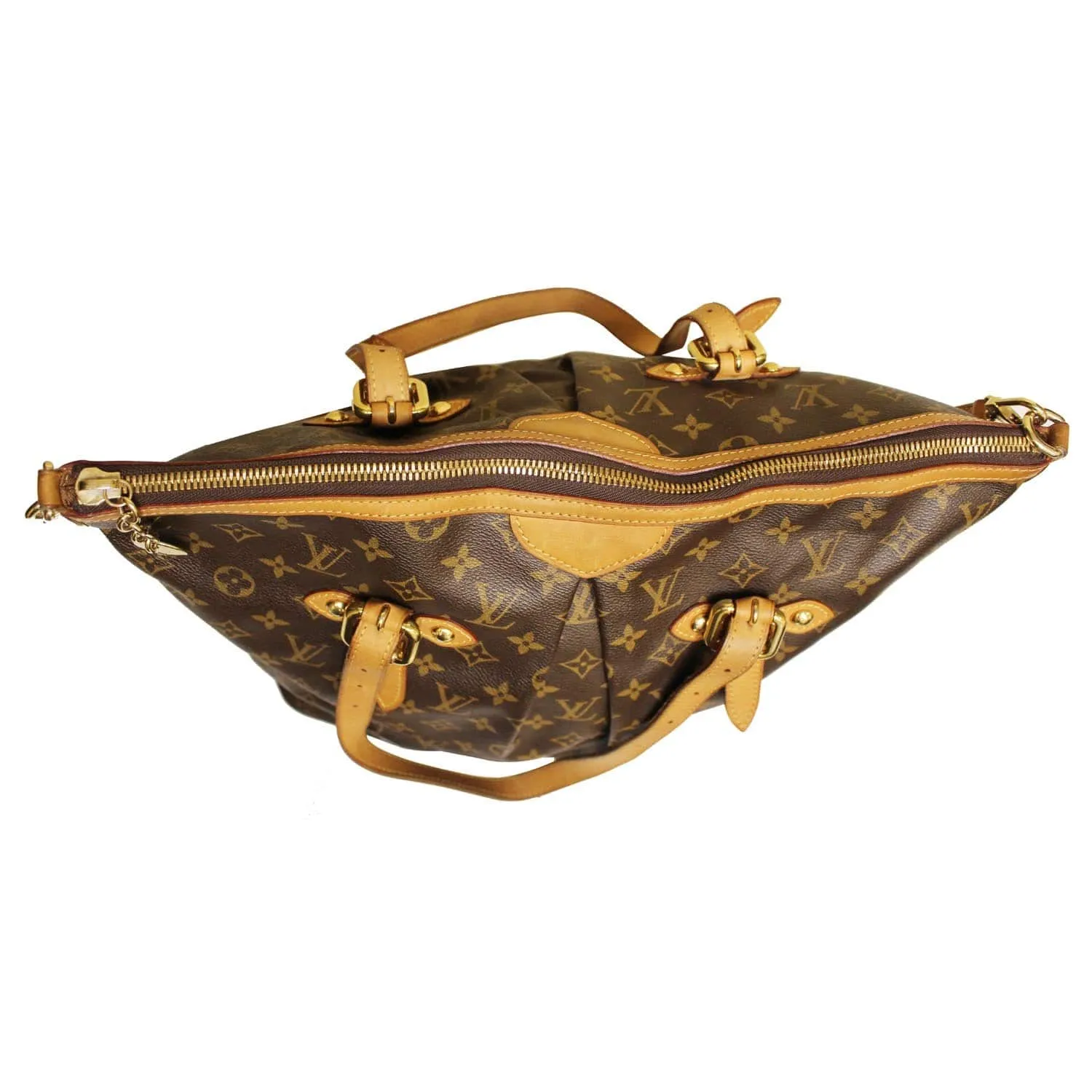LOUIS VUITTON Palermo GM Monogram Canvas Tote Shoulder Bag Brown
