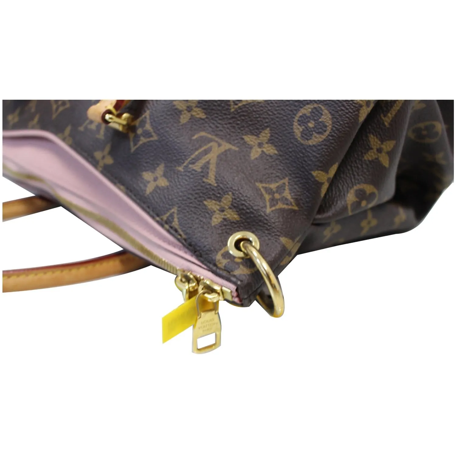 LOUIS VUITTON Pallas Monogram Canvas 2Way Shoulder Bag Brown