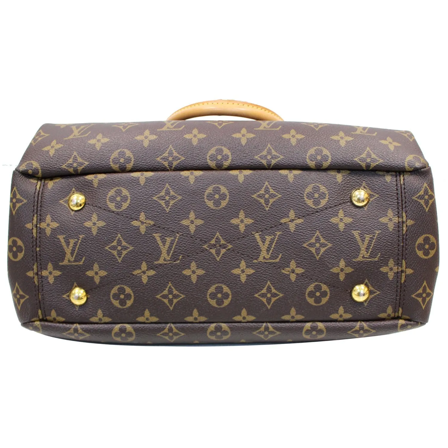 LOUIS VUITTON Pallas Monogram Canvas 2Way Shoulder Bag Brown