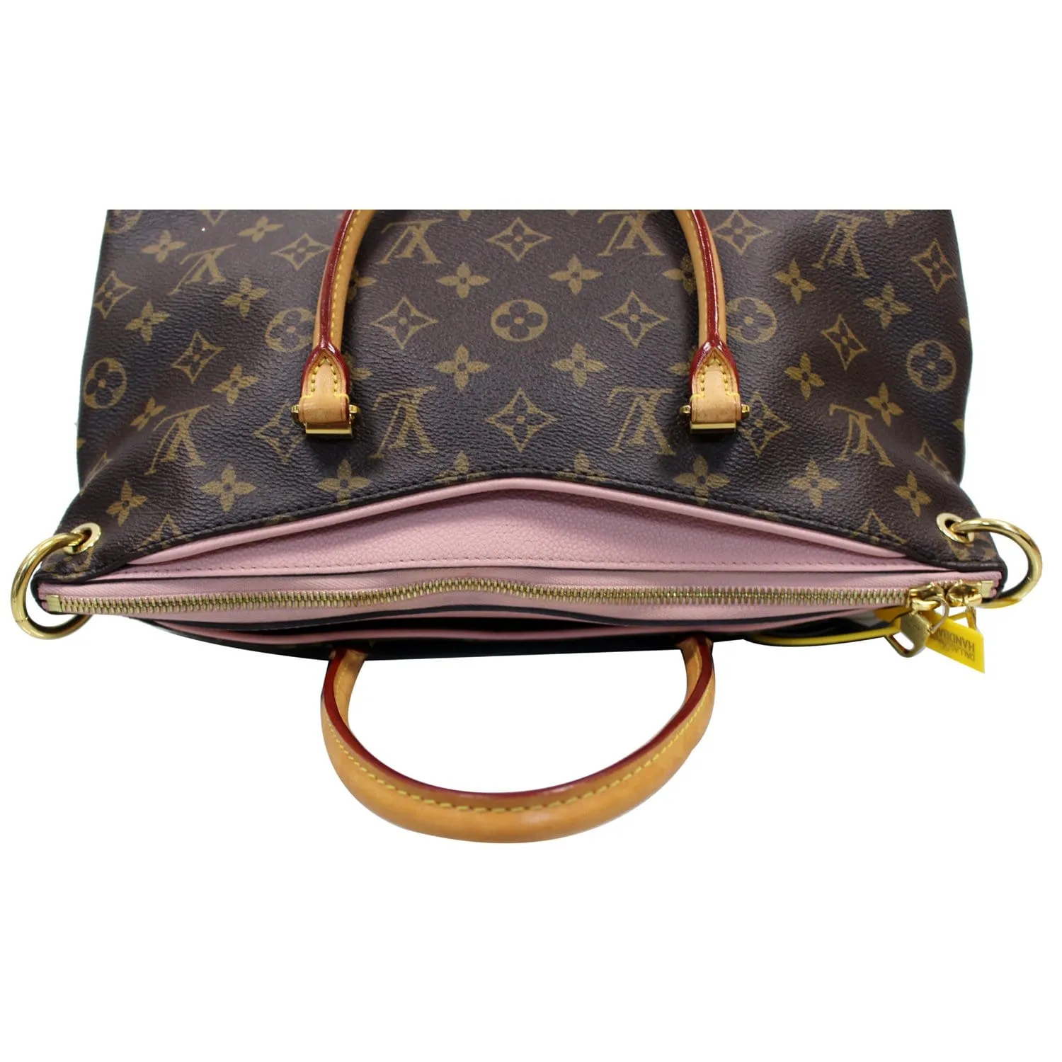 LOUIS VUITTON Pallas Monogram Canvas 2Way Shoulder Bag Brown