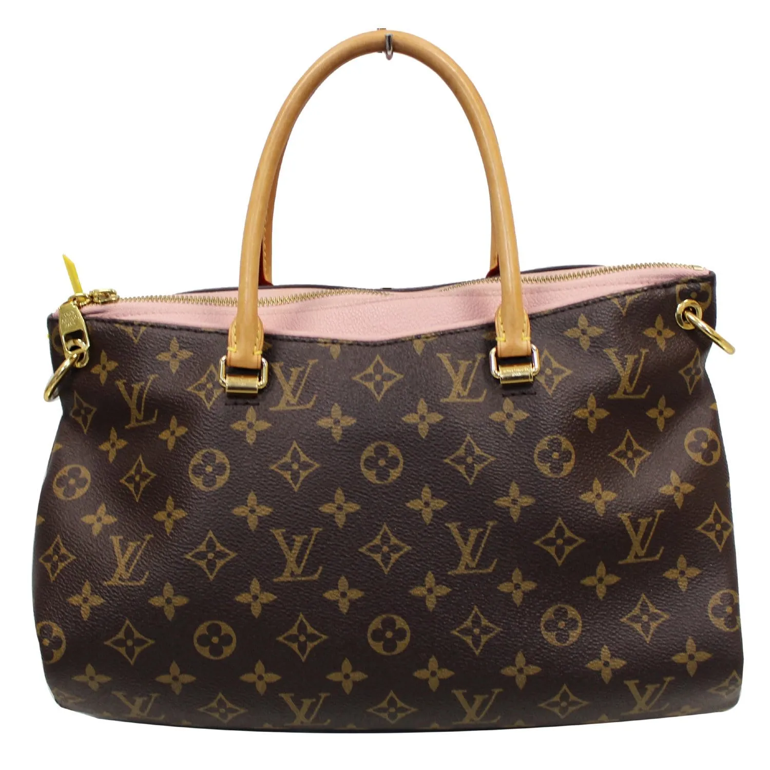 LOUIS VUITTON Pallas Monogram Canvas 2Way Shoulder Bag Brown
