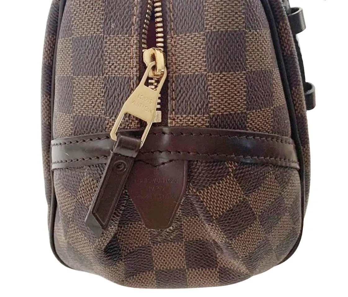 LOUIS VUITTON Rivington PM Damier Ebene Shoulder Bag Brown