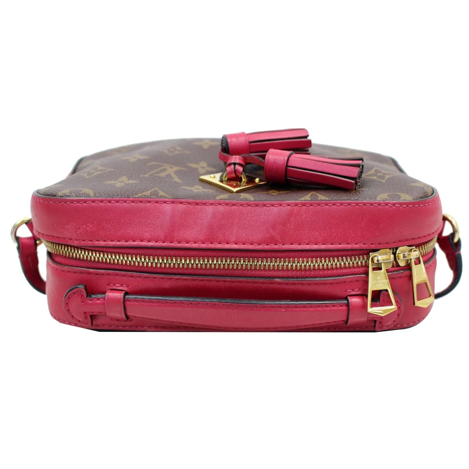 LOUIS VUITTON Saintonge Monogram Canvas Shoulder Bag Freesia