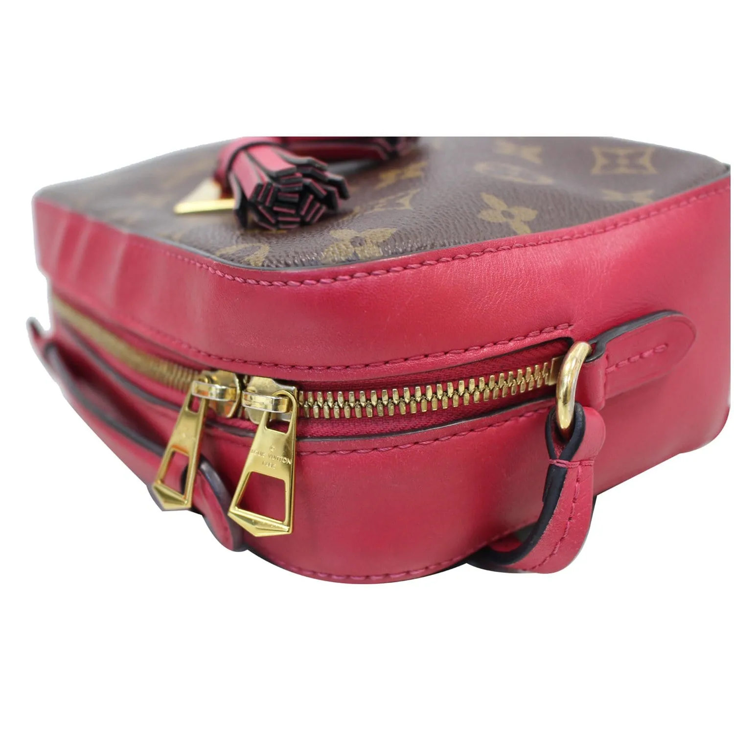 LOUIS VUITTON Saintonge Monogram Canvas Shoulder Bag Freesia