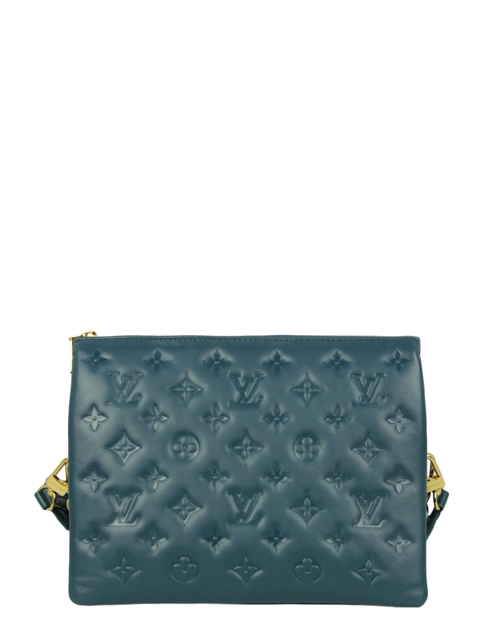 Louis Vuitton Storm Blue Embossed Monogram Coussin PM