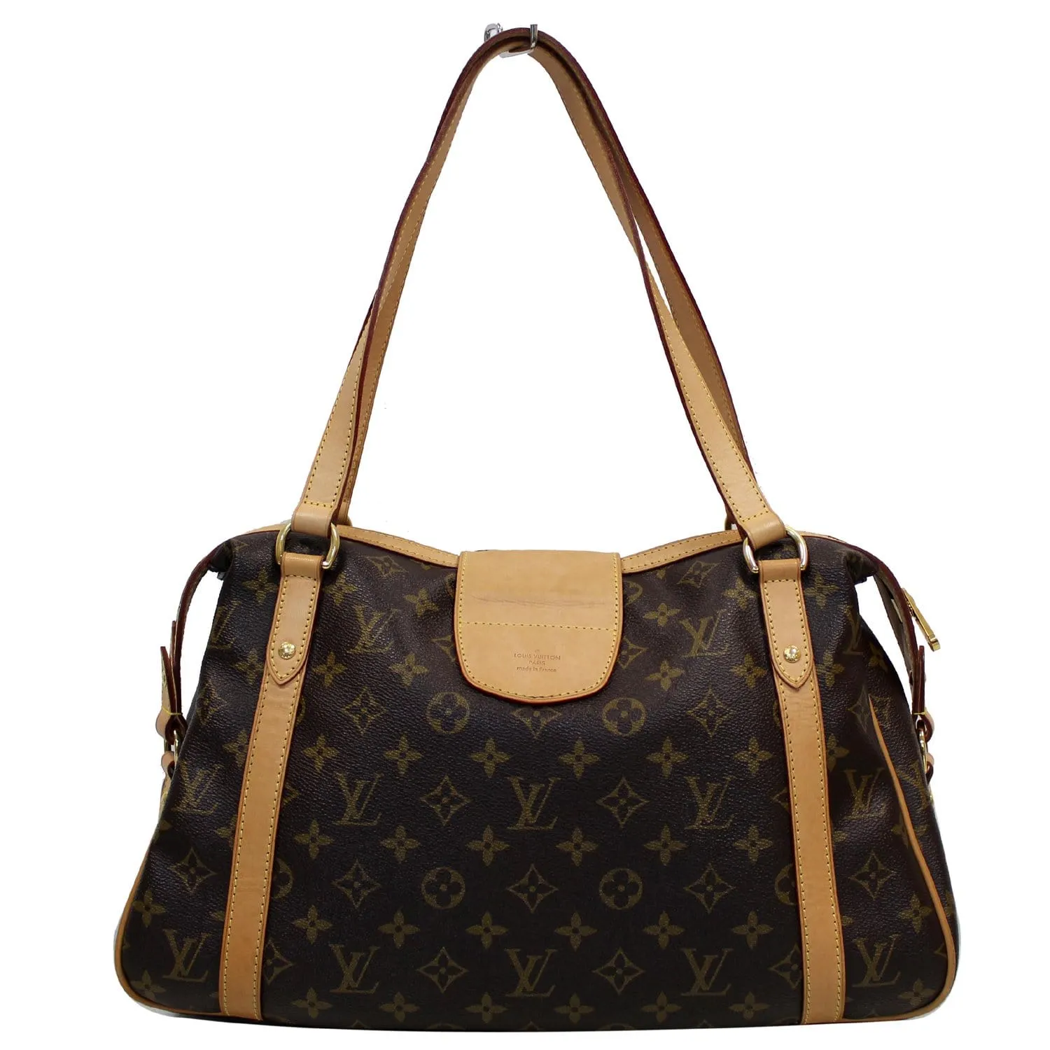 LOUIS VUITTON Stresa PM Monogram Canvas Shoulder Bag Brown