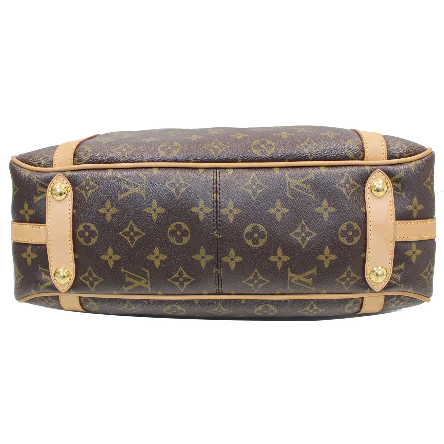 LOUIS VUITTON Stresa PM Monogram Canvas Shoulder Bag Brown