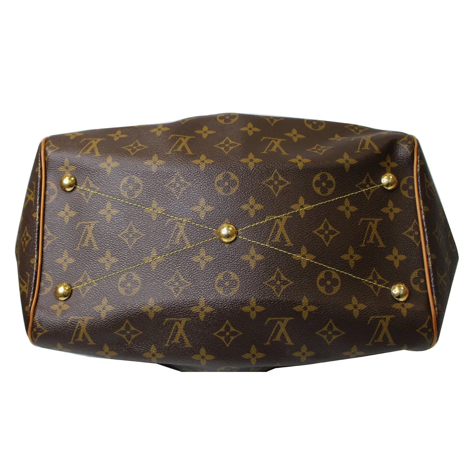 LOUIS VUITTON Tivoli GM Monogram Canvas Shoulder Bag Brown