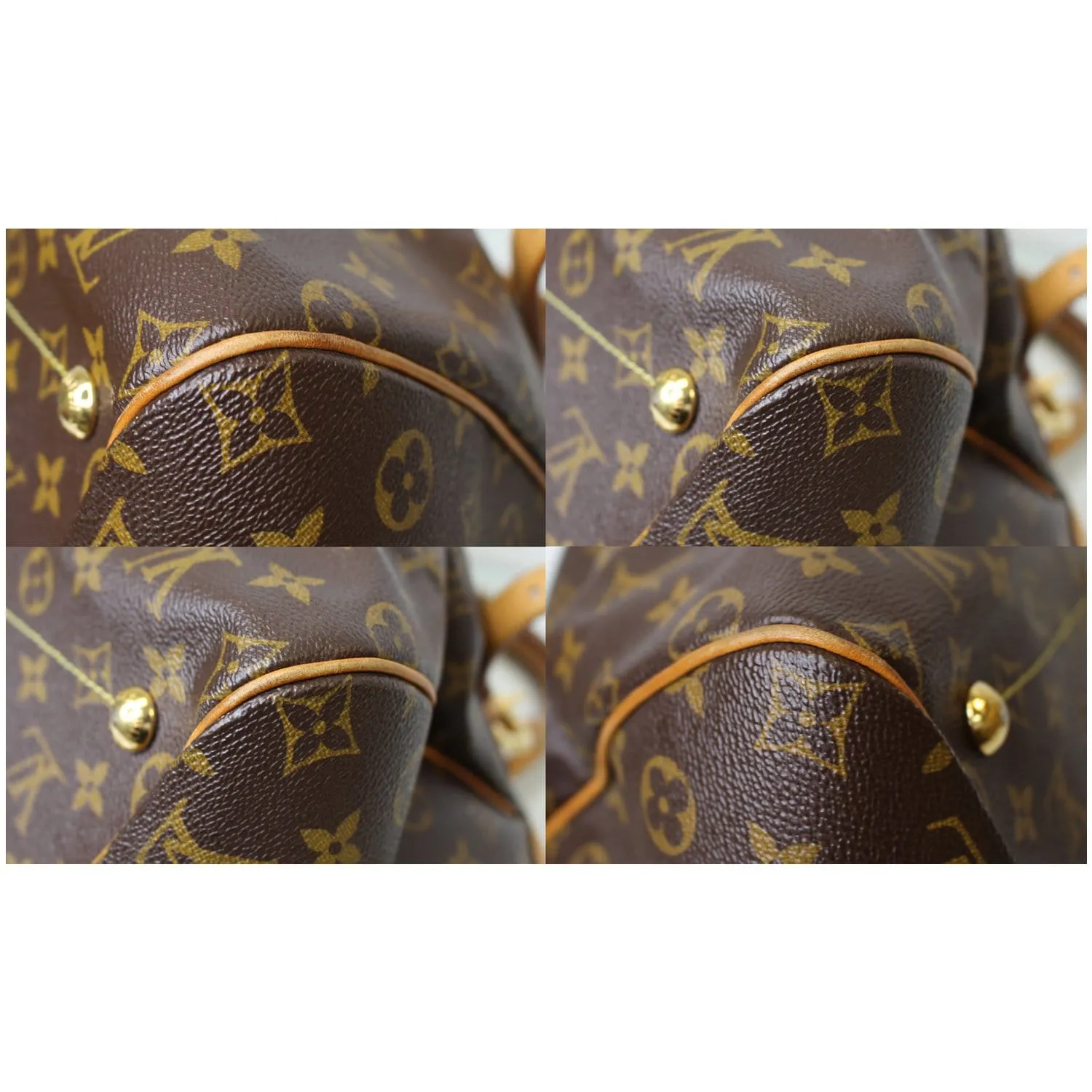 LOUIS VUITTON Tivoli GM Monogram Canvas Shoulder Bag Brown