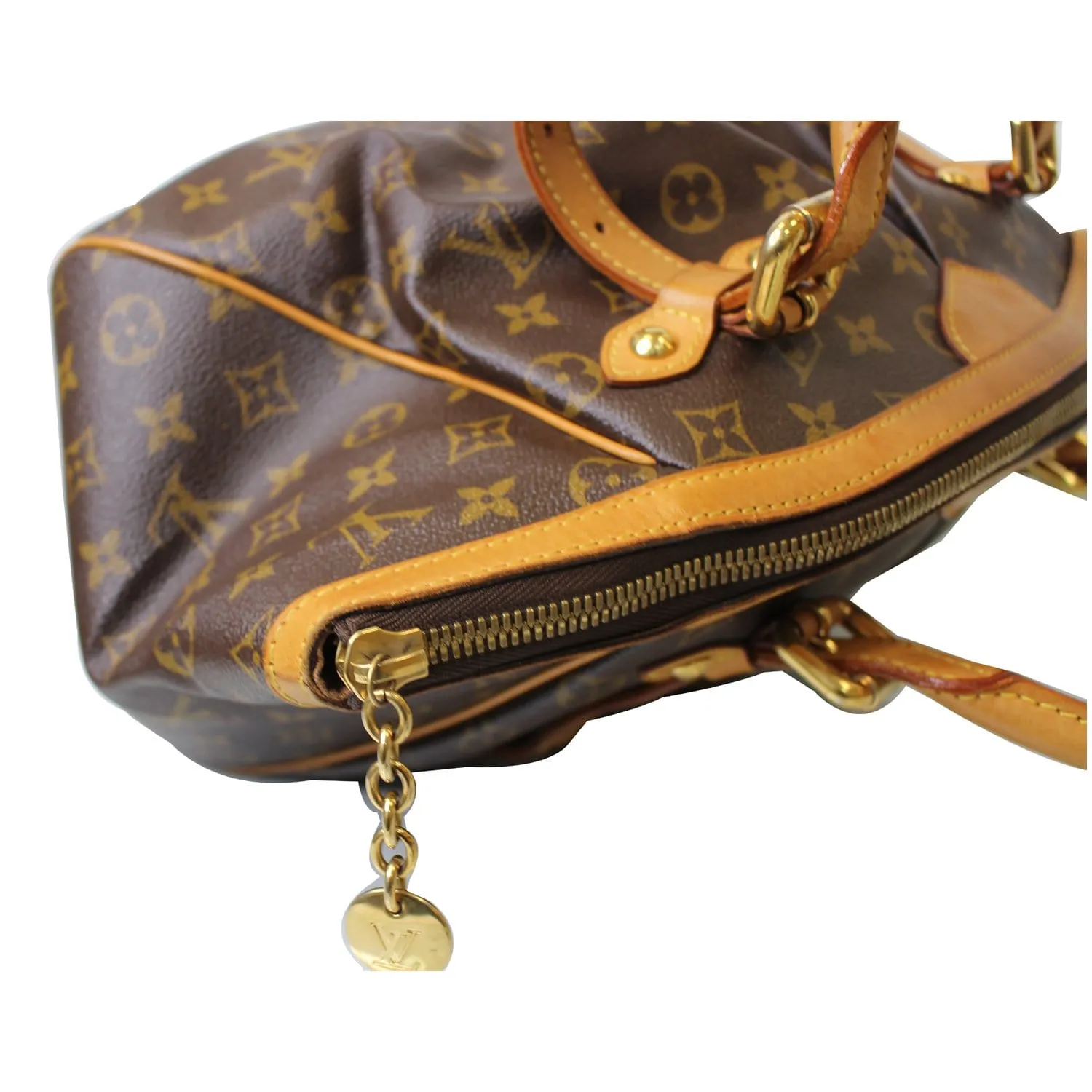 LOUIS VUITTON Tivoli GM Monogram Canvas Shoulder Bag Brown