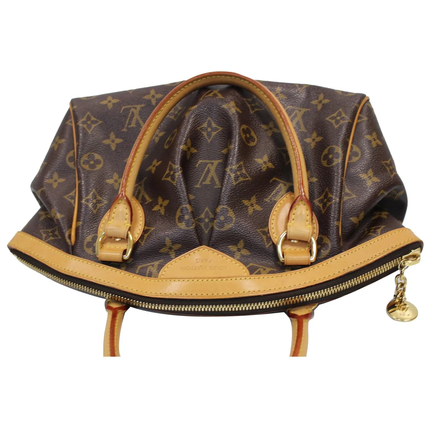 LOUIS VUITTON Tivoli PM Monogram Canvas Shoulder Bag Brown
