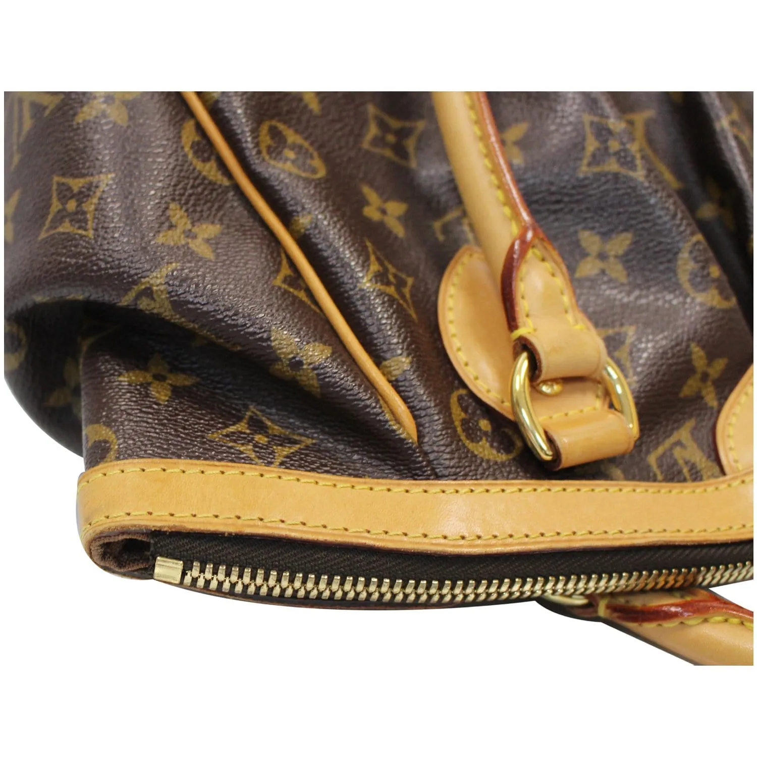 LOUIS VUITTON Tivoli PM Monogram Canvas Shoulder Bag Brown