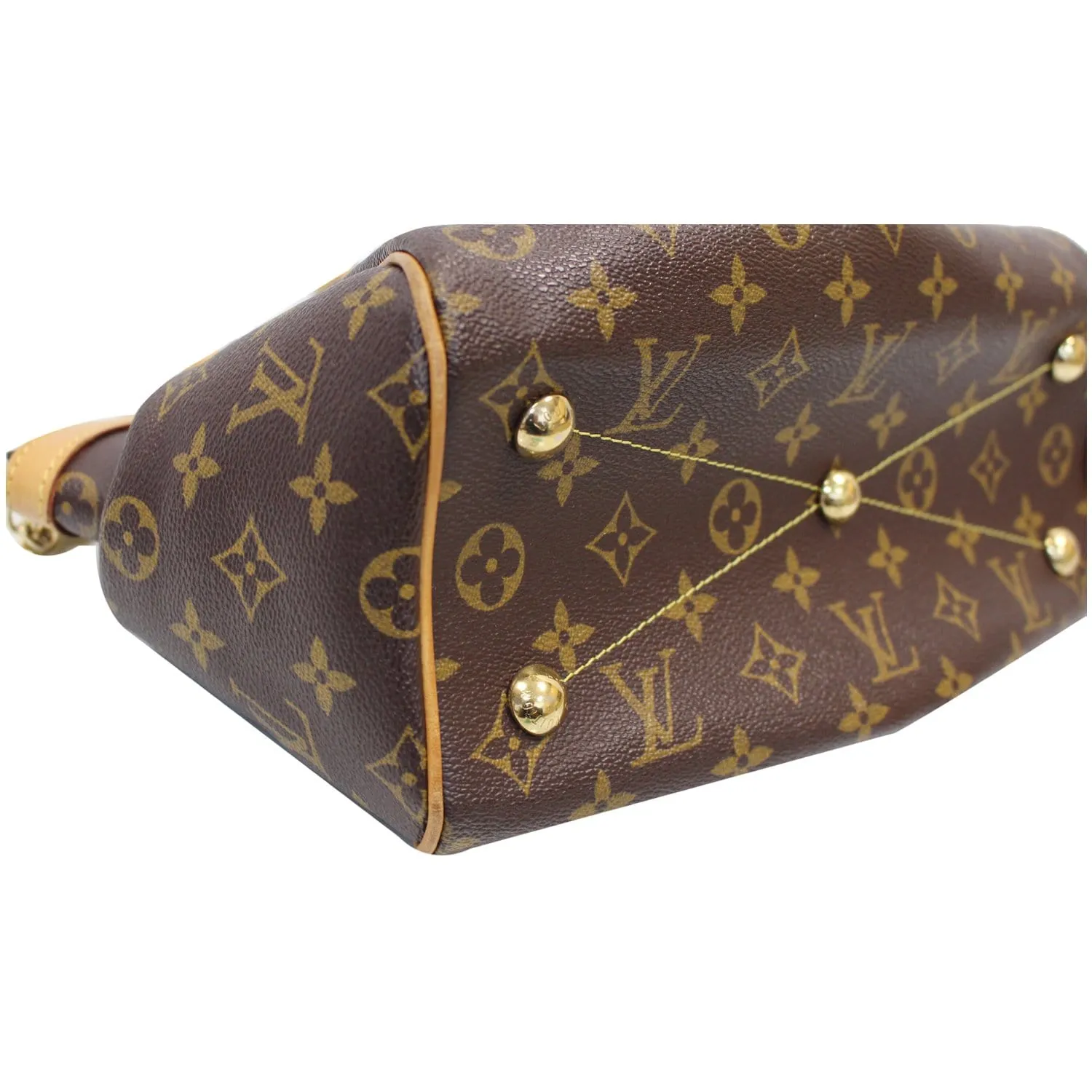 LOUIS VUITTON Tivoli PM Monogram Canvas Shoulder Bag Brown