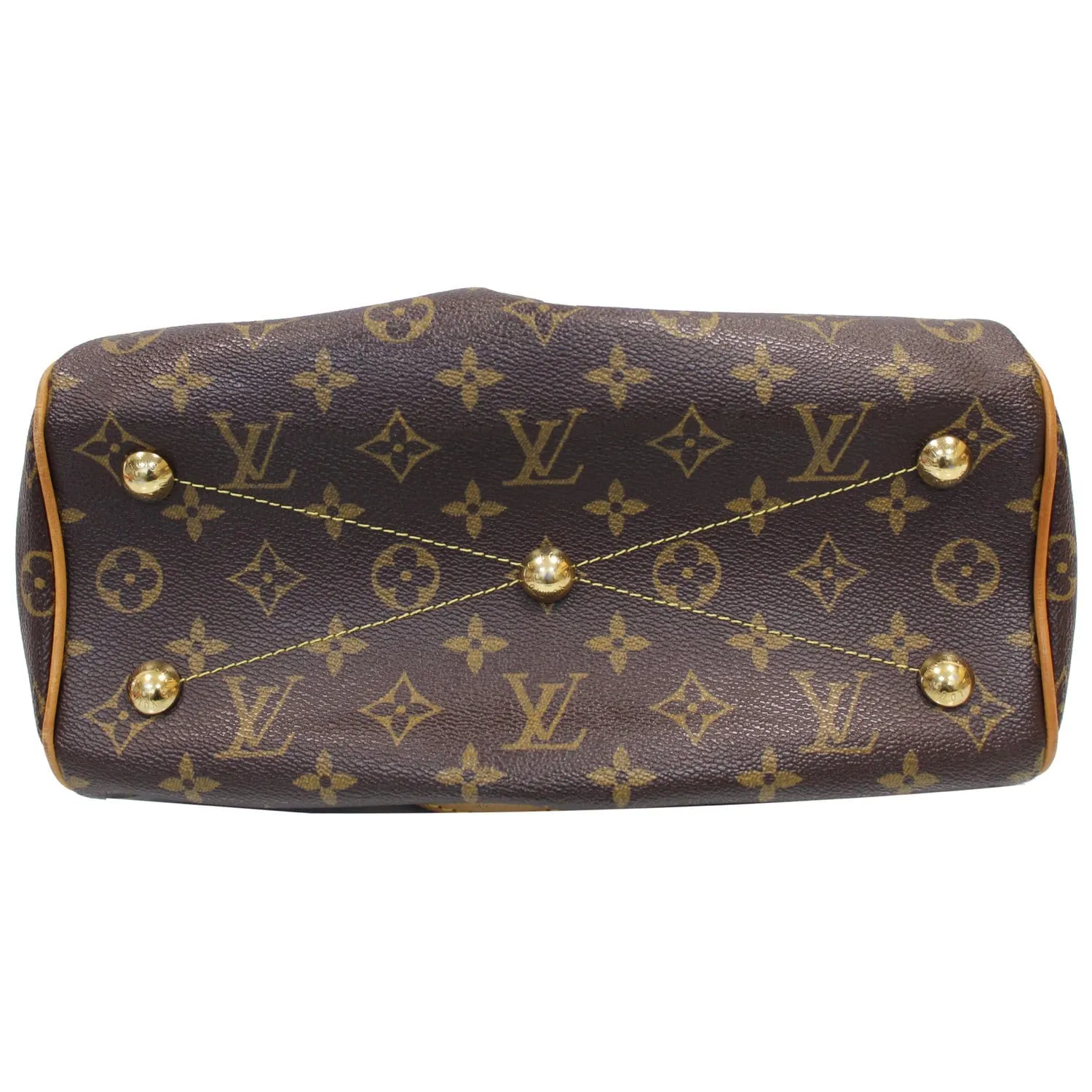 LOUIS VUITTON Tivoli PM Monogram Canvas Shoulder Bag Brown