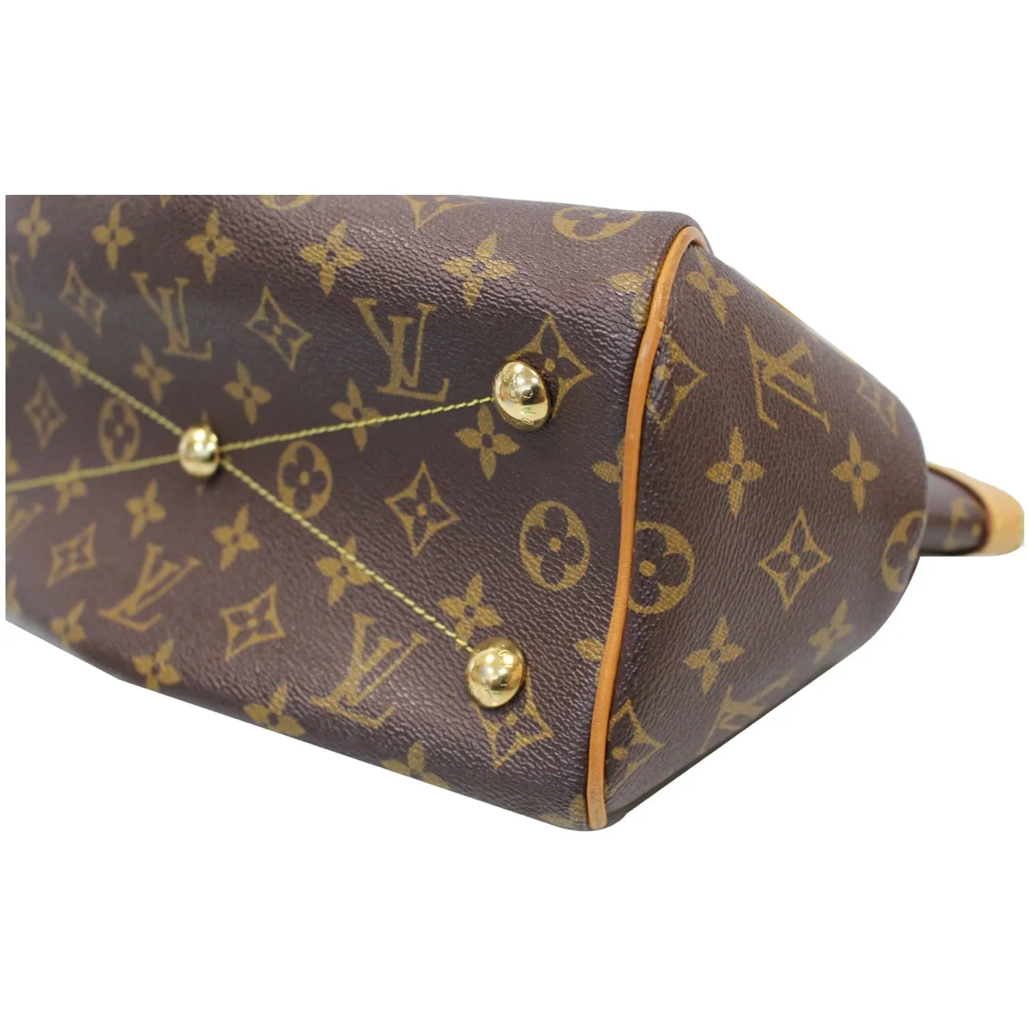 LOUIS VUITTON Tivoli PM Monogram Canvas Shoulder Bag Brown
