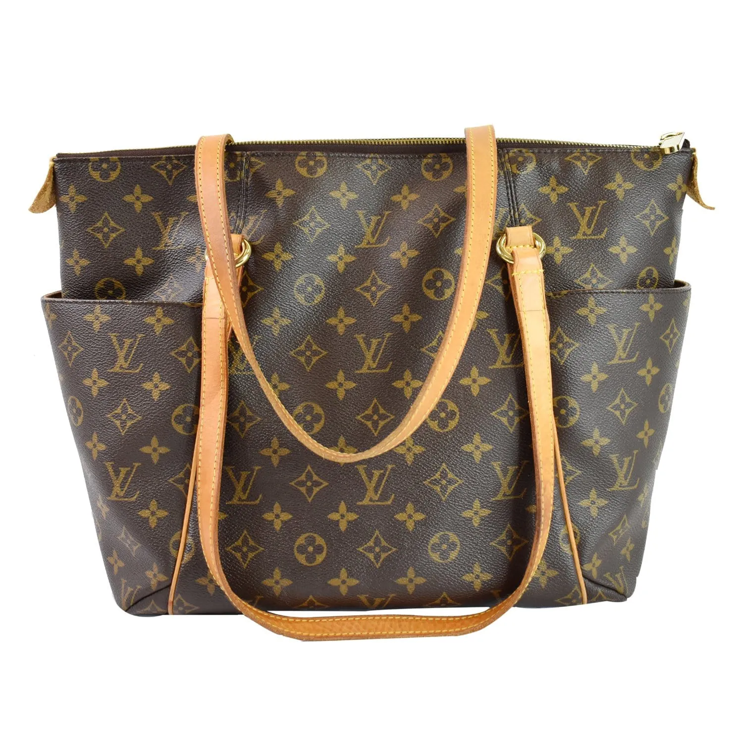 LOUIS VUITTON Totally MM Monogram Canvas Shoulder Bag Brown