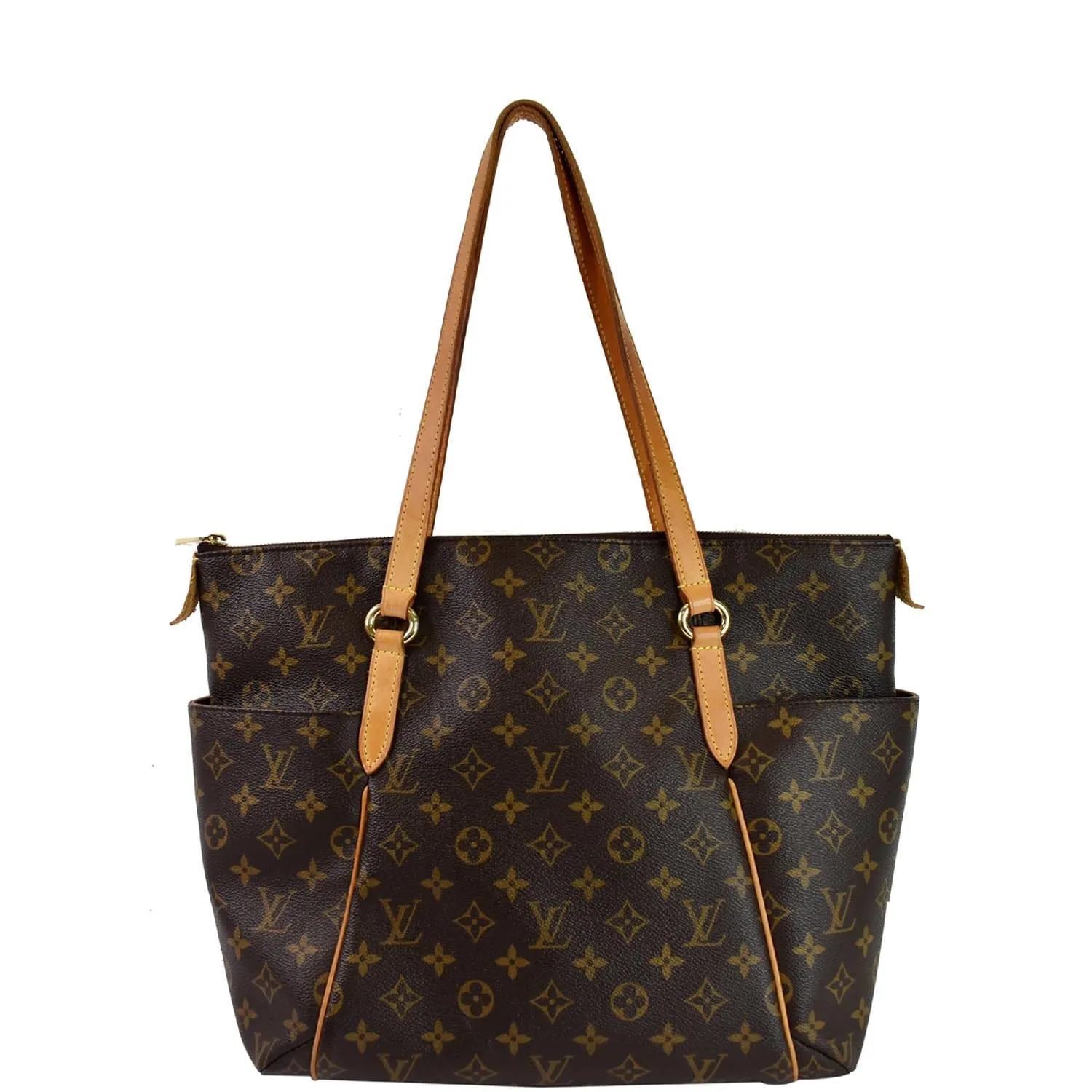 LOUIS VUITTON Totally MM Monogram Canvas Shoulder Bag Brown