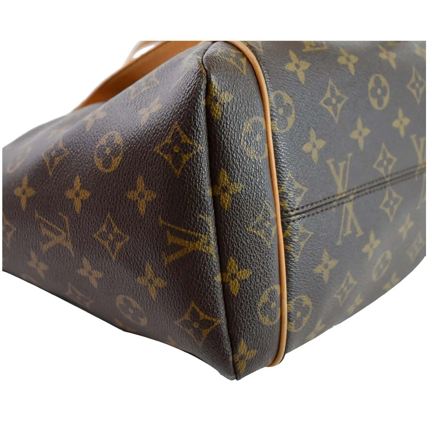 LOUIS VUITTON Totally MM Monogram Canvas Shoulder Bag Brown