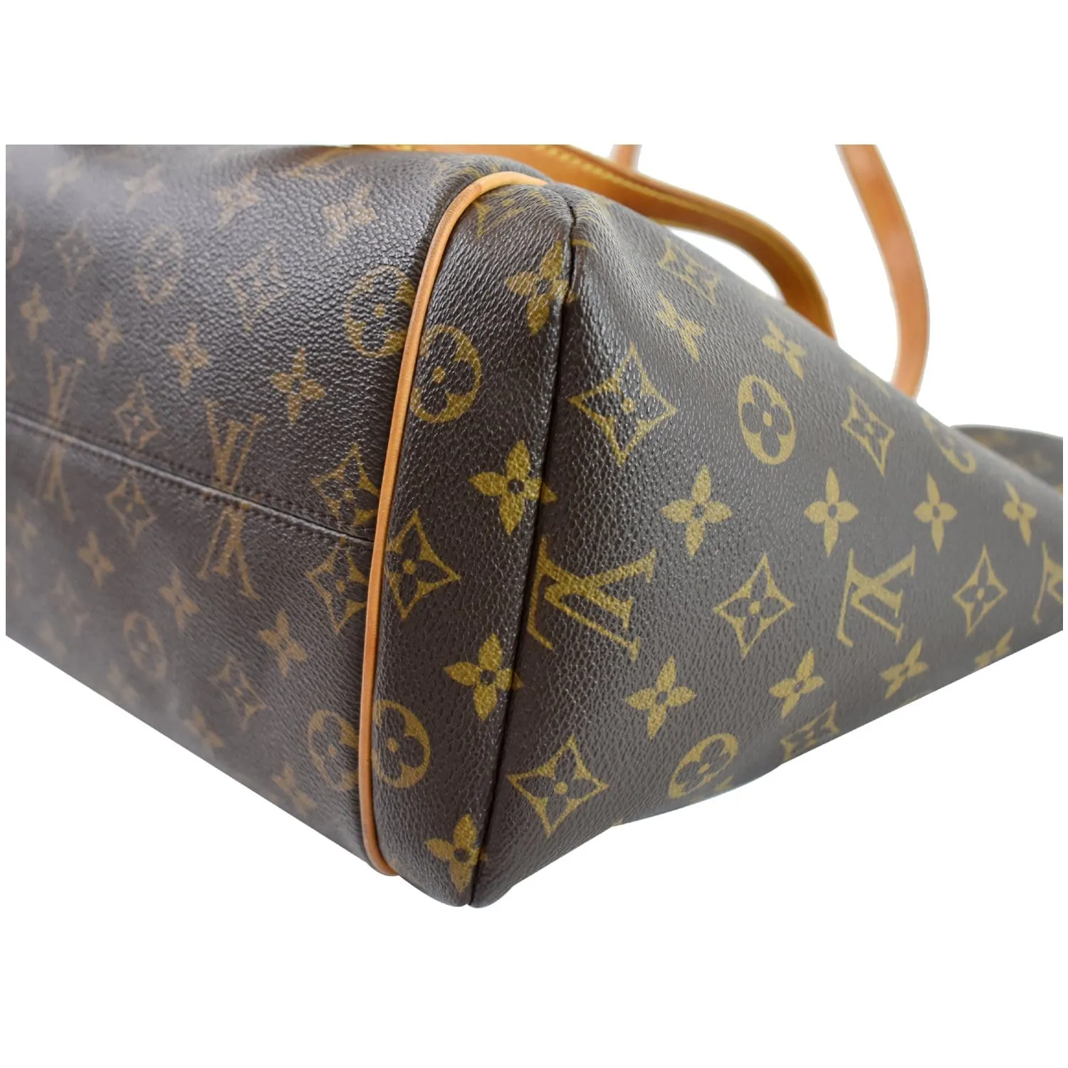 LOUIS VUITTON Totally MM Monogram Canvas Shoulder Bag Brown