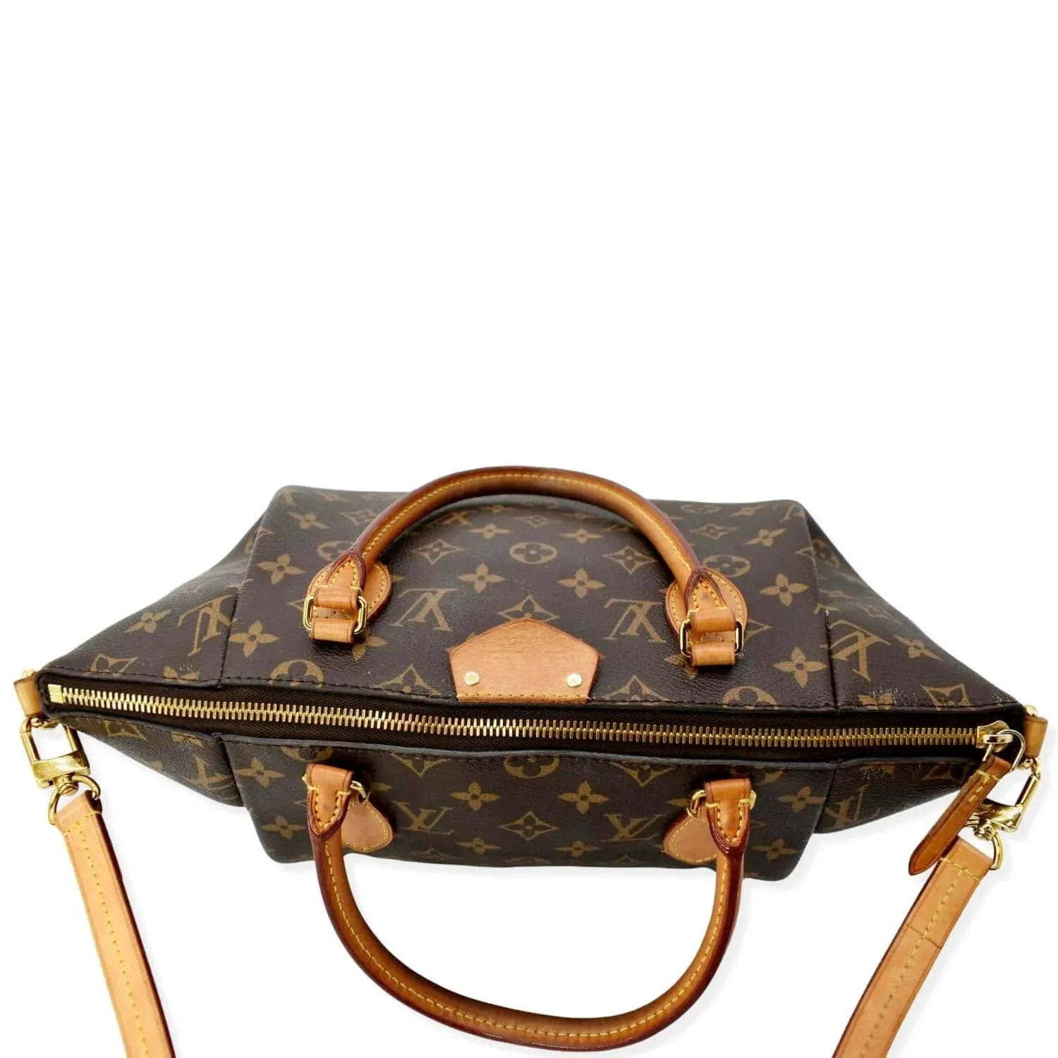 LOUIS VUITTON Turenne MM Monogram Canvas 2 Way Shoulder Bag Brown
