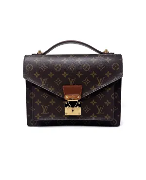 Louis Vuitton WB! '05 'Monceau' Top Handle W/Strap