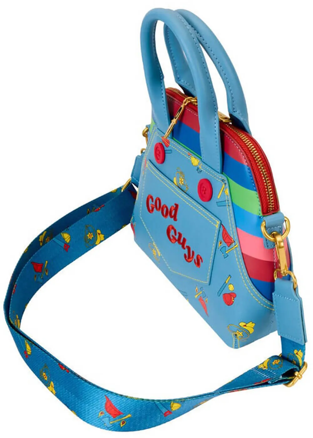Loungefly Childs Play Chucky Cosplay Bag Blue