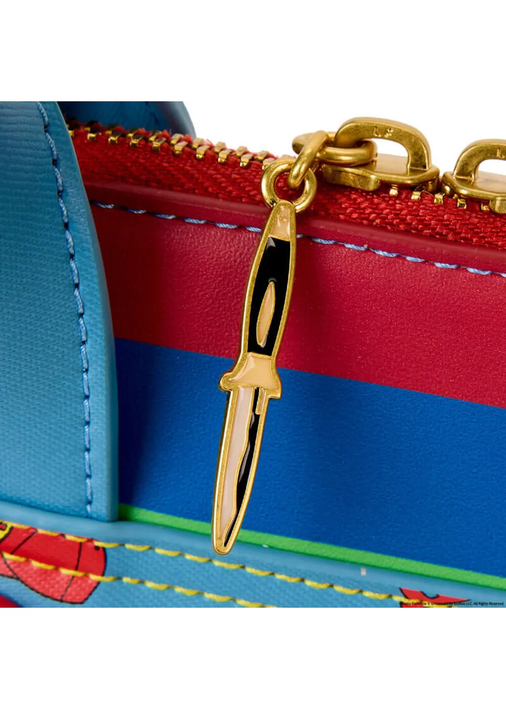 Loungefly Childs Play Chucky Cosplay Bag Blue