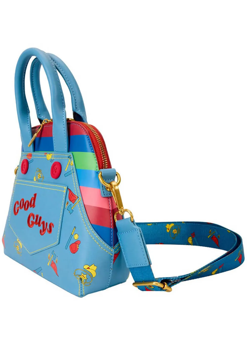 Loungefly Childs Play Chucky Cosplay Bag Blue