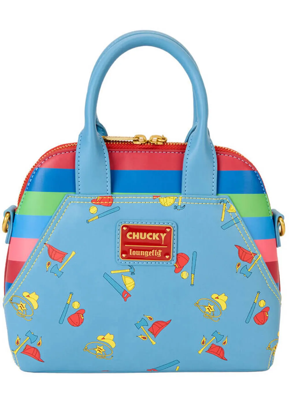 Loungefly Childs Play Chucky Cosplay Bag Blue
