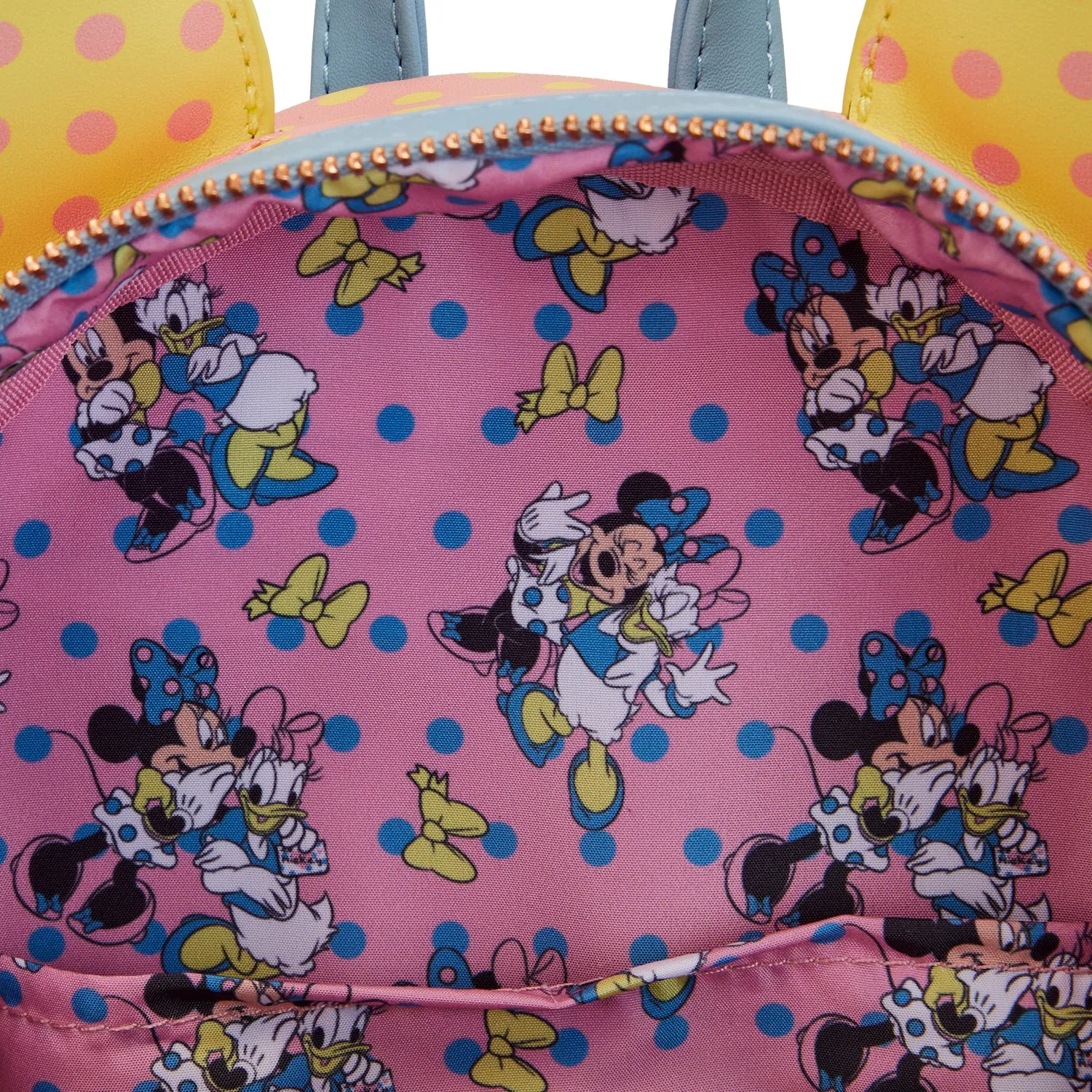Loungefly Disney Minnie Pastel Color Blocks Dots Mini Backpack