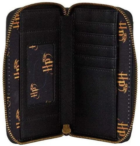 LOUNGEFLY HARRY POTTER: SCORCERERS STONE ZIP AROUND WALLET
